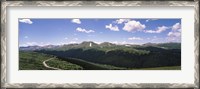 Framed High angle view of a mountain range, Rocky Mountain National Park, Colorado, USA