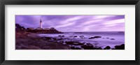 Framed Lighthouse on the coast, Pigeon Point Lighthouse, California, USA