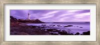 Framed Lighthouse on the coast, Pigeon Point Lighthouse, California, USA