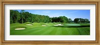 Framed Sand traps in a golf course, River Run Golf Course, Berlin, Worcester County, Maryland, USA