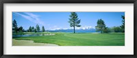 Framed Sand trap in a golf course, Edgewood Tahoe Golf Course, Stateline, Douglas County, Nevada