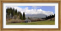 Framed Old wooden home on a mountain, Slovakia