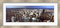 Framed Aerial view of a city, Toronto, Ontario, Canada 2011