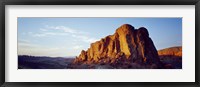 Framed Red rock at summer sunset, Valley Of Fire State Park, Nevada, USA