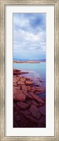 Framed Shore waters, Lake Mead, Nevada, USA