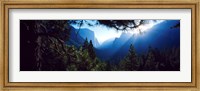 Framed Tunnel View Point at sunrise, Yosemite National Park, California, USA