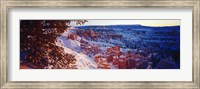 Framed Snow in Bryce Canyon National Park, Utah, USA