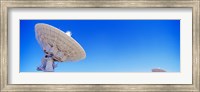 Framed Radio telescope satellite dishes of the Very Large Array on the Plains of San Agustin, Socorro, New Mexico, USA