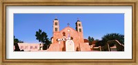 Framed Church in a city, San Miguel Mission, Socorro, New Mexico, USA