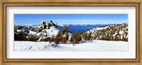 Framed Trees on a snow covered landscape, Heavenly Mountain Resort, Lake Tahoe, California-Nevada Border, USA