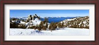 Framed Trees on a snow covered landscape, Heavenly Mountain Resort, Lake Tahoe, California-Nevada Border, USA