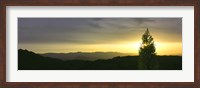 Framed Sunset over Anza Borrego Desert State Park, Borrego Springs, California, USA
