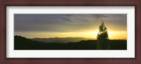 Framed Sunset over Anza Borrego Desert State Park, Borrego Springs, California, USA
