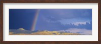 Framed Rainbow over mountain, Anza Borrego Desert State Park, Borrego Springs, San Diego County, California, USA
