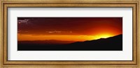 Framed Great Sand Dunes National Park and Preserve at sunset, Colorado, USA