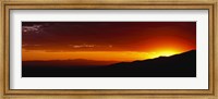 Framed Great Sand Dunes National Park and Preserve at sunset, Colorado, USA