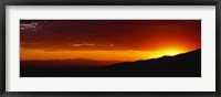 Framed Great Sand Dunes National Park and Preserve at sunset, Colorado, USA