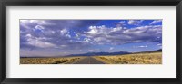 Framed US Highway 160 through Great Sand Dunes National Park and Preserve, Colorado, USA