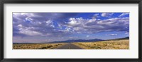 Framed US Highway 160 through Great Sand Dunes National Park and Preserve, Colorado, USA