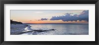 Framed Sunset over Miner's Beach, Pictured Rocks National Lakeshore, Upper Peninsula, Michigan, USA