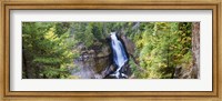 Framed Waterfall in a forest, Miners Falls, Rocks National Lakeshore, Upper Peninsula, Michigan, USA