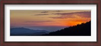 Framed Sunset at Clingmans Dome, Tennessee