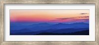 Framed Blue & Pink Sunset at Clingmans Dome,Tennessee