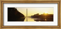 Framed Washington Monument, Washington DC, District Of Columbia, USA
