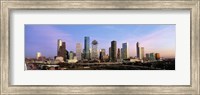 Framed USA, Texas, Houston, twilight