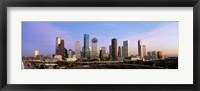 Framed USA, Texas, Houston, twilight