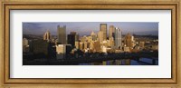 Framed Reflection of buildings in a river, Monongahela River, Pittsburgh, Pennsylvania, USA