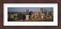 Framed High angle view of buildings in a city, Pittsburgh, Pennsylvania, USA
