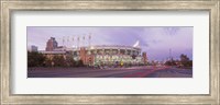 Framed Baseball stadium at the roadside, Jacobs Field, Cleveland, Cuyahoga County, Ohio, USA