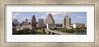 Framed Buildings in a city, Town Lake, Austin, Texas, USA