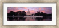 Framed US Capitol at Dusk, Washington DC
