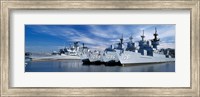 Framed Warships at a naval base, Philadelphia, Philadelphia County, Pennsylvania, USA
