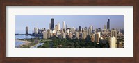 Framed Skyline with Hancock Building and Sears Tower, Chicago, Illinois