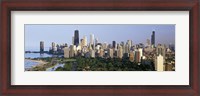 Framed Skyline with Hancock Building and Sears Tower, Chicago, Illinois
