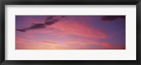 Framed Clouds in the sky at dusk, Phoenix, Arizona, USA