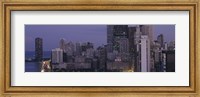 Framed Buildings in a city, Chicago, Cook County, Illinois, USA