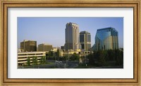 Framed Skyscrapers in a city, Sacramento, California, USA