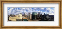 Framed Aerial View of Chicago and river