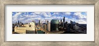 Framed Aerial View of Chicago and river