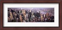 Framed Aerial View of New York City Skyline