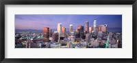 Framed Night, Skyline, Cityscape, Los Angeles, California, USA