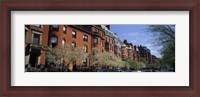 Framed Buildings in a street, Commonwealth Avenue, Boston, Suffolk County, Massachusetts, USA