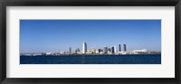 Framed Clear Blue Sky Over San Diego