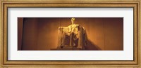 Framed USA, Washington DC, Lincoln Memorial, Low angle view of the statue of Abraham Lincoln