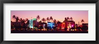 Framed Night, Ocean Drive, Miami Beach, Florida, USA