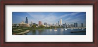 Framed Skyscrapers in a city, Chicago, Illinois
